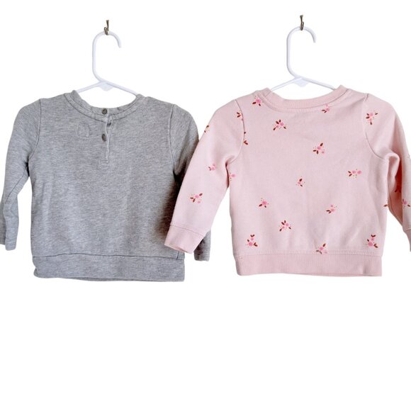 Baby Girl Sweater Bundle 18M Long Sleeve Set Ruffle Floral Gap Cat & Jack Pink - Picture 4 of 6